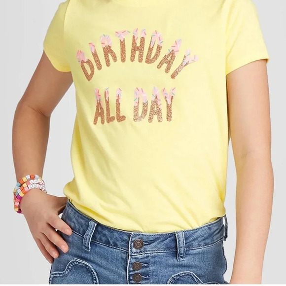 Cat & Jack T-Shirt Bundle Girl’s Size Large 10/12 - Picture 2 of 13